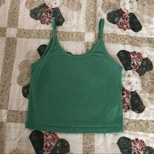 ARQ medium crop tank in verdant
